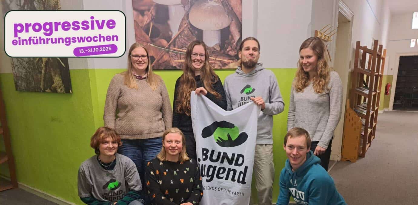 Gruppe bei BUND Jugend Veranstaltung im Oktober 2025.